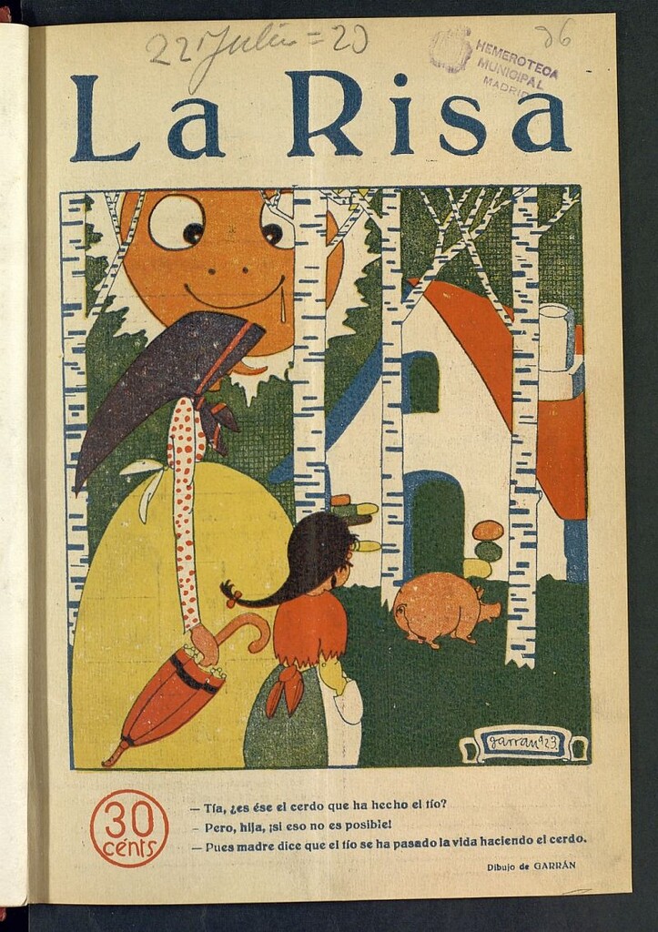 Miniatura de La Risa: semanario humoristico del 22 de julio de 1923, nº 36