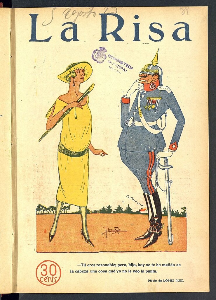 Miniatura de La Risa: semanario humoristico del 5 de agosto de 1923, nº 38