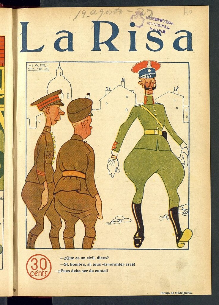 Miniatura de La Risa: semanario humoristico del 19 de agosto de 1923, nº 40