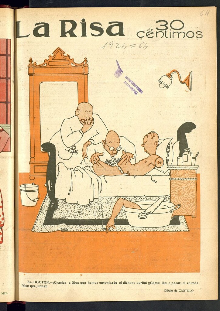 Miniatura de La Risa: semanario humorístico del 3 de febrero de 1924, nº 64