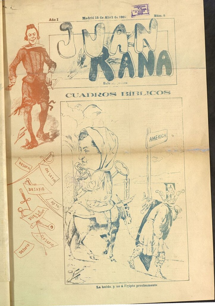 Miniatura de Juan Rana: revista de literatura y espectáculos del 15 de abril de 1897