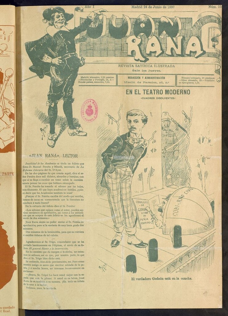 Miniatura de Juan Rana: revista de literatura y espectáculos del 24 de junio de 1897