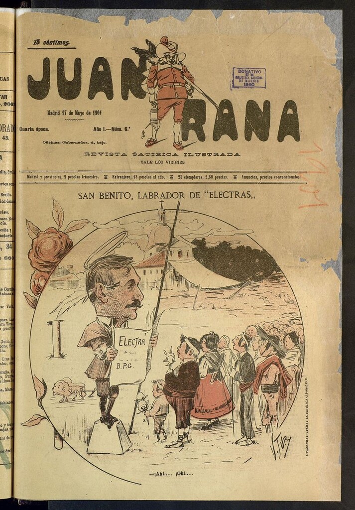 Miniatura de Juan Rana: revista de literatura y espectáculos del 17 de mayo de 1901