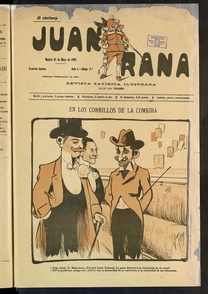 Miniatura de Juan Rana: revista de literatura y espectáculos del 31 de mayo de 1901