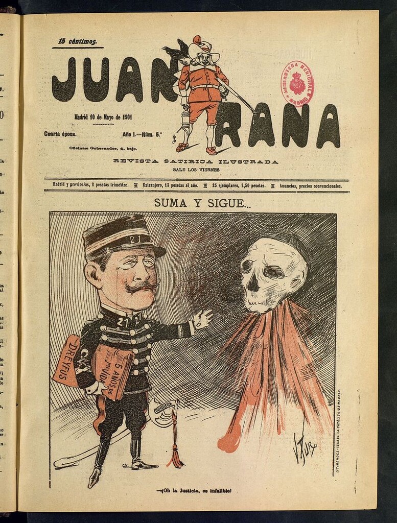 Miniatura de Juan Rana: revista de literatura y espectáculos del 10 de mayo de 1901