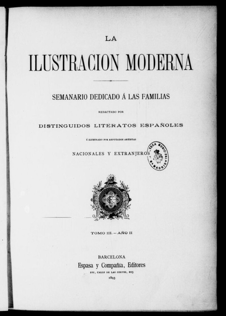 Miniatura de La Ilustracion Moderna del año 1893, tomo III