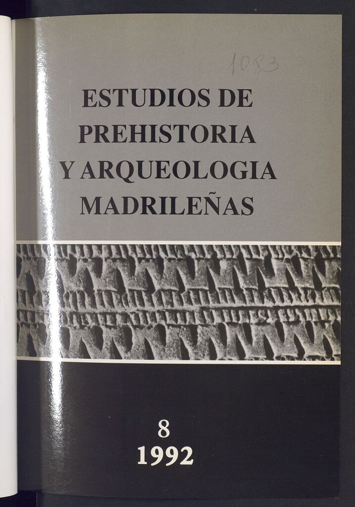 Miniatura de Estudios de Prehistoria y Arqueología Madrileñas del año 1992
