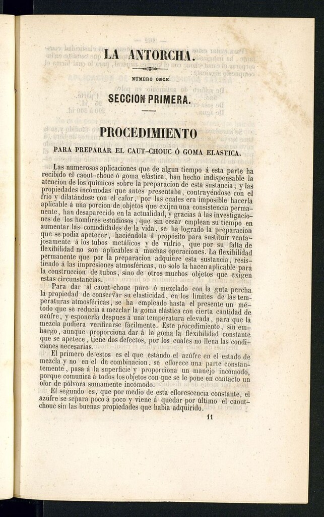 Miniatura de La Antorcha: periódico científico industrial del año 1852, nº 11