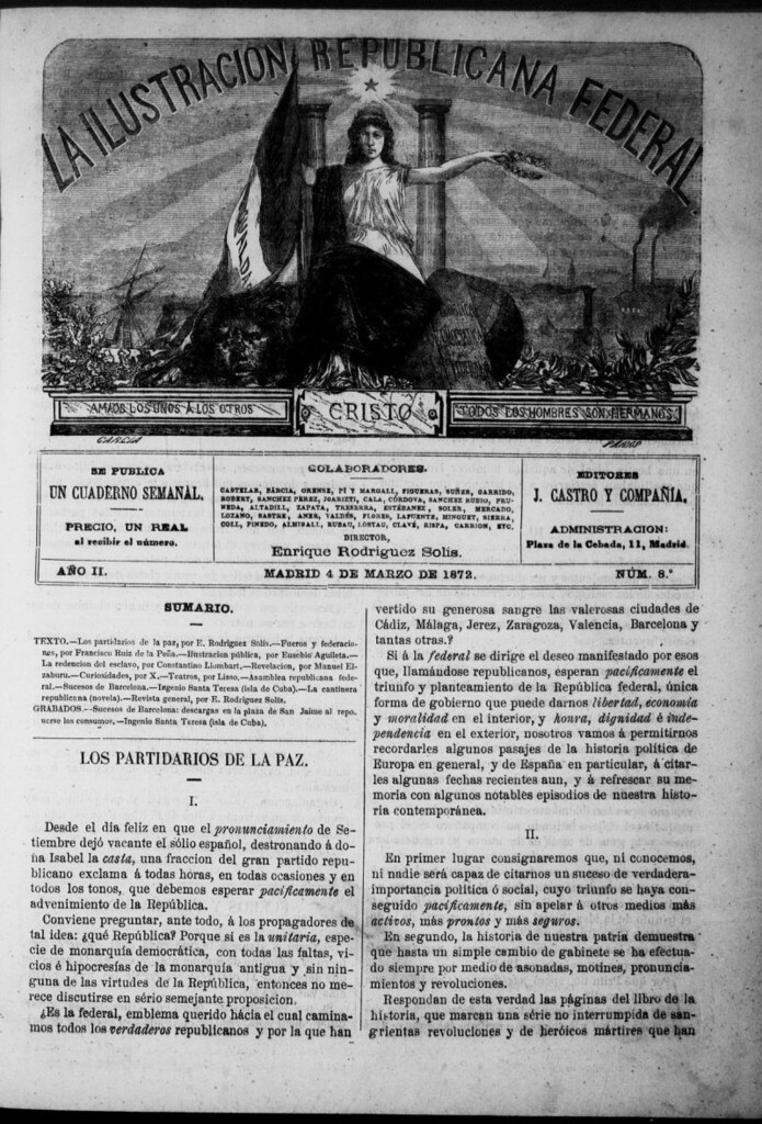 Miniatura de La ilustracion republicana federal del 4 de marzo de 1872, nº 8