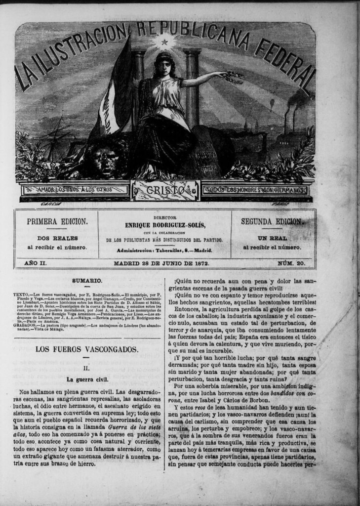 Miniatura de La ilustracion republicana federal del 28 de junio de 1872, nº 20