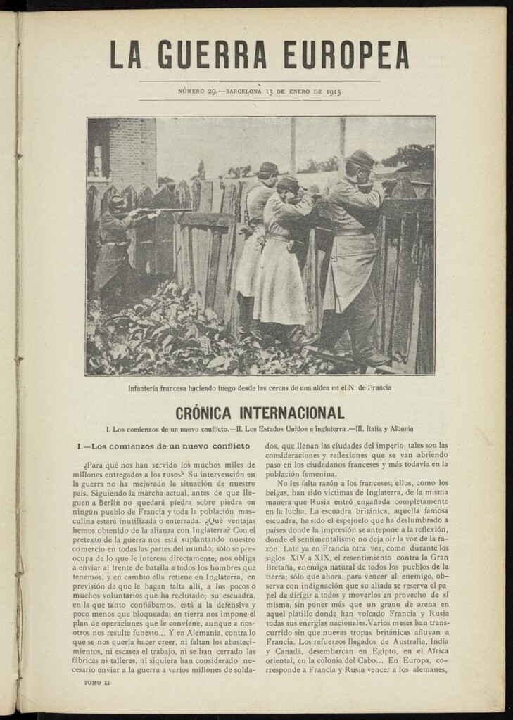 Miniatura de La Guerra Europea del 13 enero de 1915, nº 29