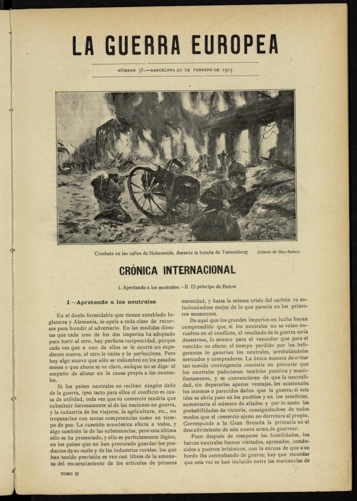Miniatura de La Guerra Europea del 20 de febrero de 1915, nº 35