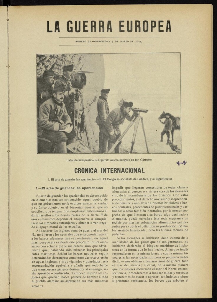 Miniatura de La Guerra Europea del 4 de marzo de 1915, nº 37
