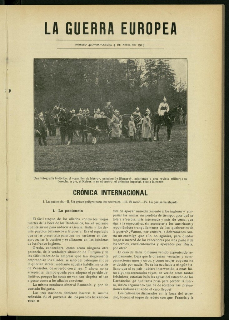 Miniatura de La Guerra Europea del 4 de abril de 1915, nº 42