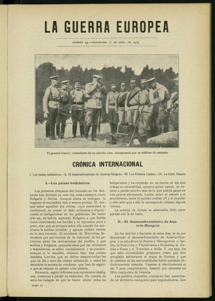 Miniatura de La Guerra Europea del 17 de abril de 1915, nº 44