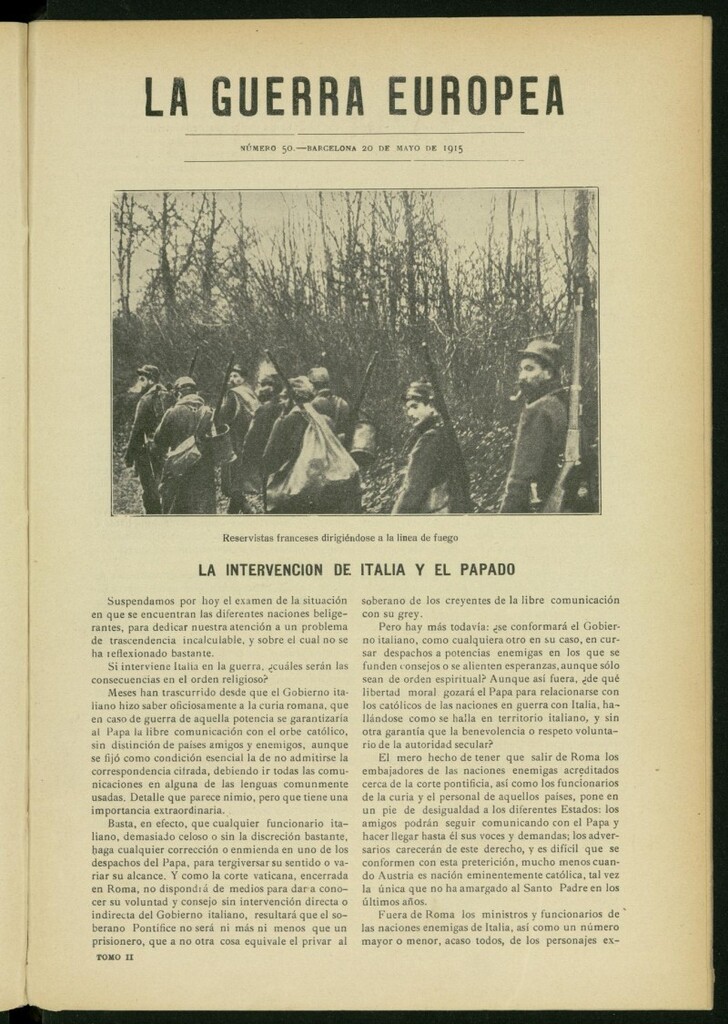 Miniatura de La Guerra Europea del 20 de mayo de 1915, nº 50