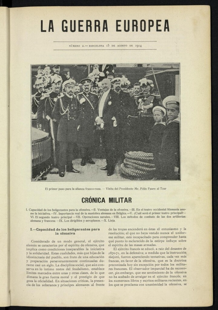 Miniatura de La Guerra Europea del 15 de agosto de 1914, nº 2