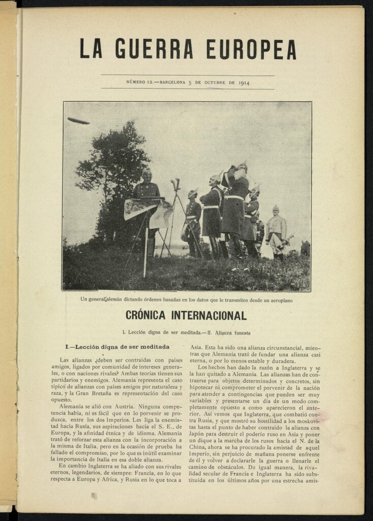 Miniatura de La Guerra Europea del 5 de octubre de 1914, nº 12