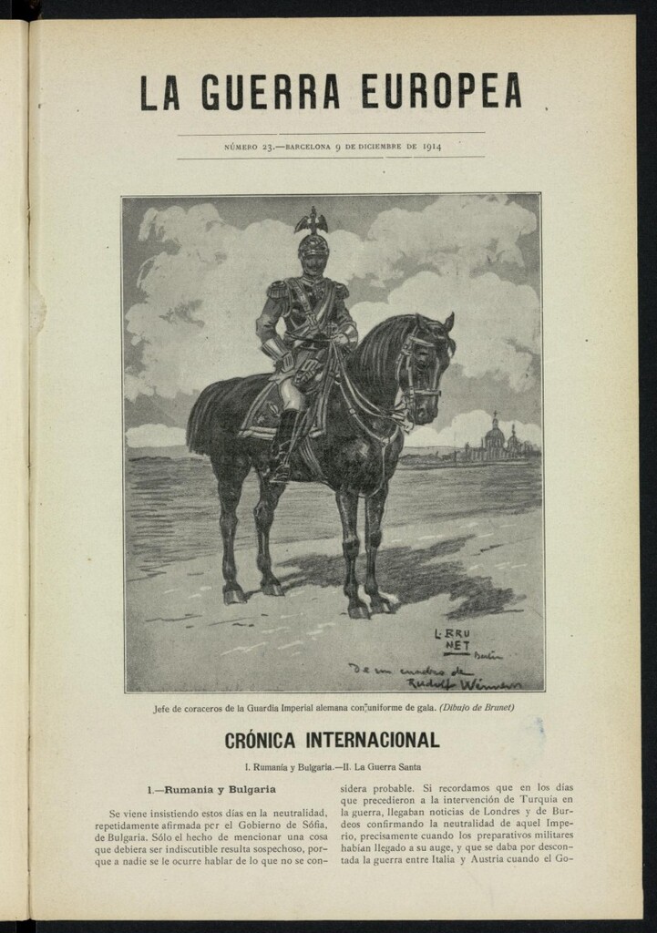Miniatura de La Guerra Europea del 9 de diciembre de 1914, nº 23