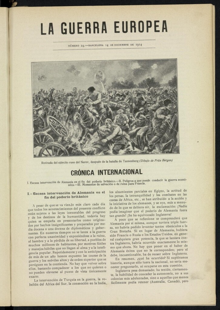 Miniatura de La Guerra Europea del 14 de diciembre de 1914, nº 24