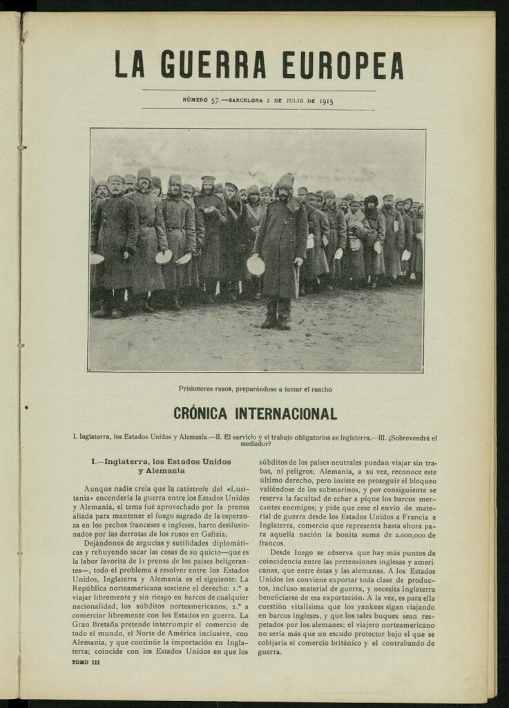 Miniatura de La Guerra Europea del 2 de julio de 1915, nº 57