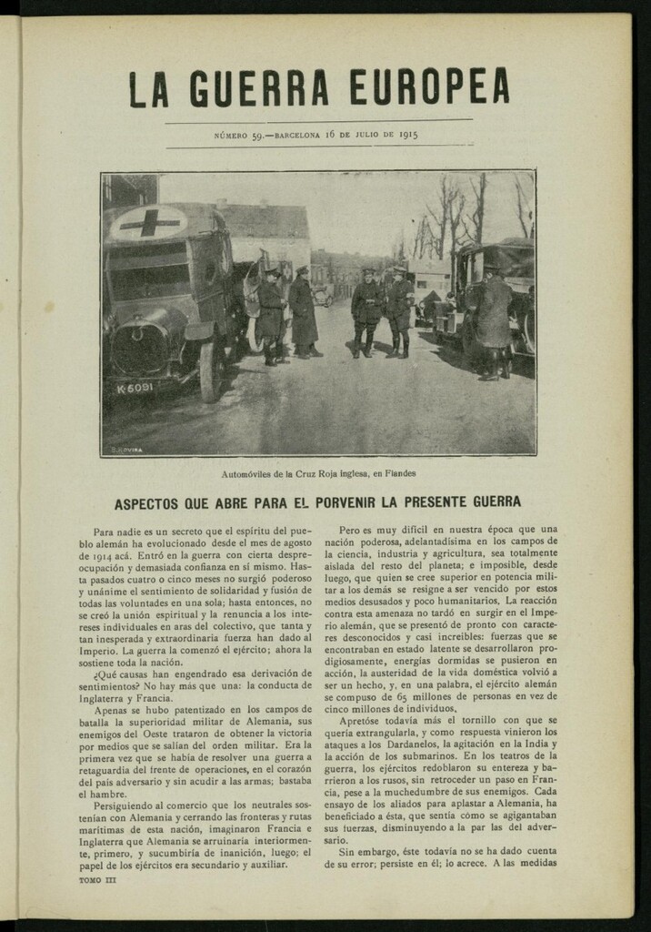 Miniatura de La Guerra Europea del 16 de julio de 1915, nº 59