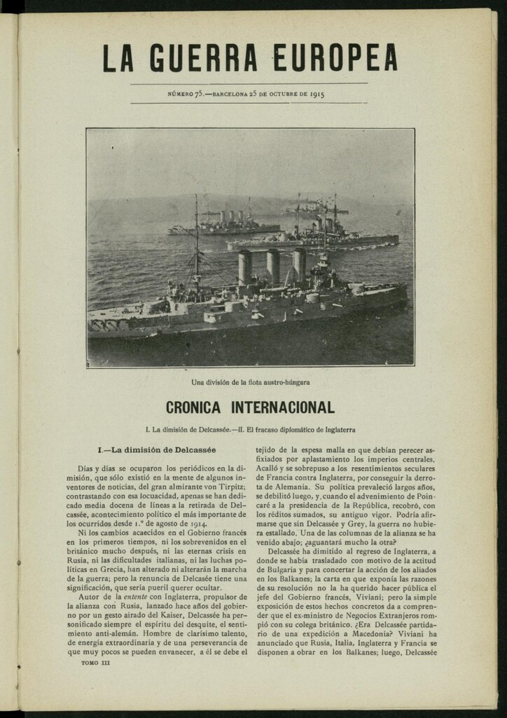 Miniatura de La Guerra Europea del 25 de octubre de 1915, nº 75