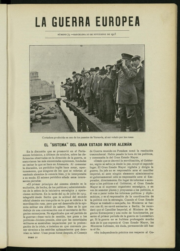Miniatura de La Guerra Europea del 20 de noviembre de 1915, nº 79