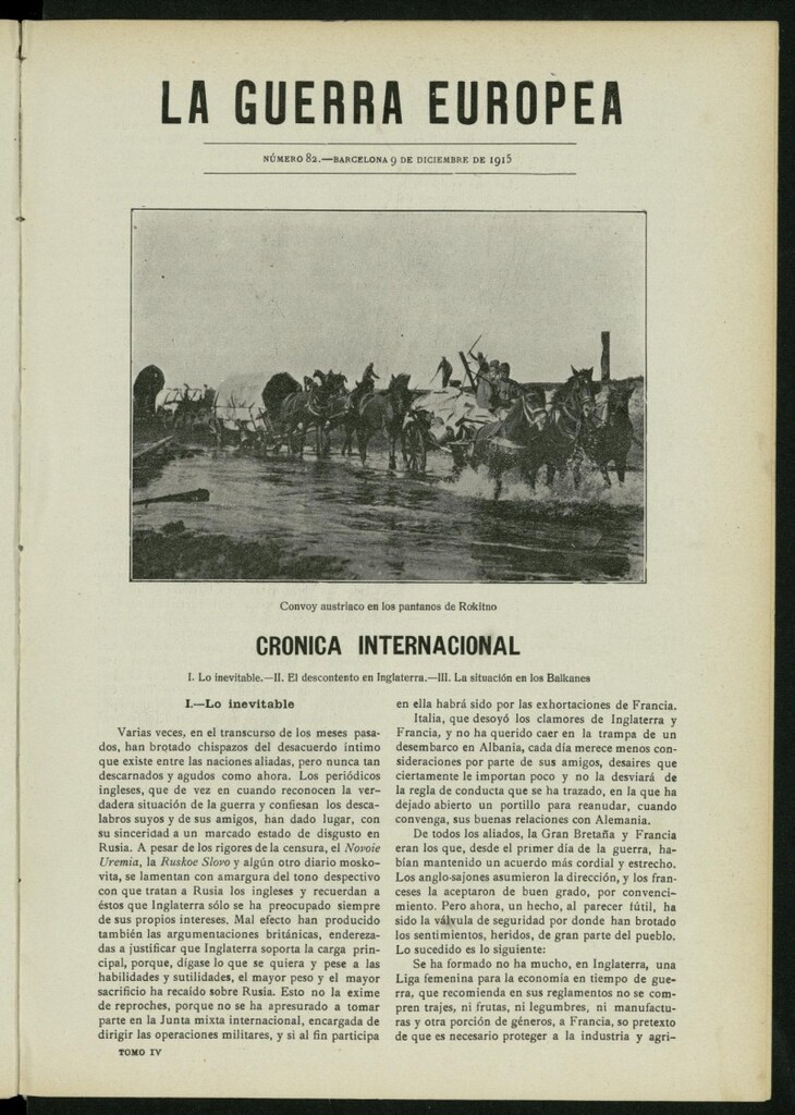Miniatura de La Guerra Europea del 9 de diciembre de 1915, nº 82