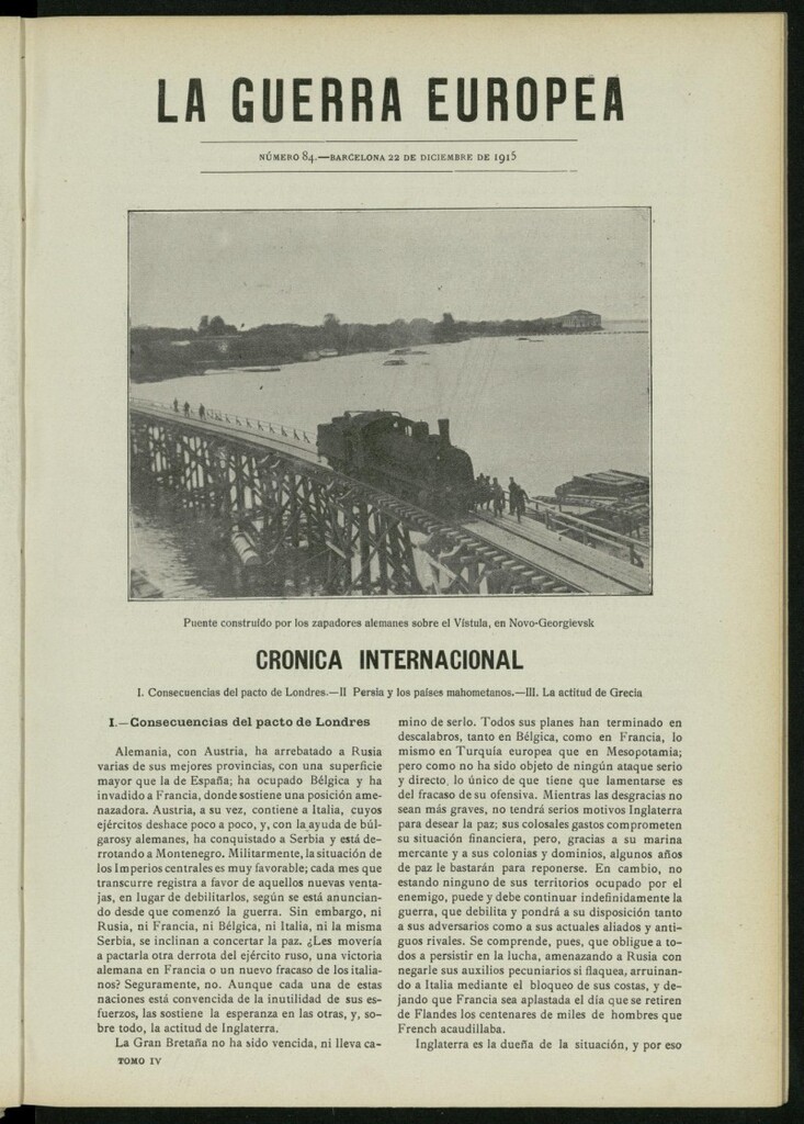 Miniatura de La Guerra Europea del 22 de diciembre de 1915, nº 84