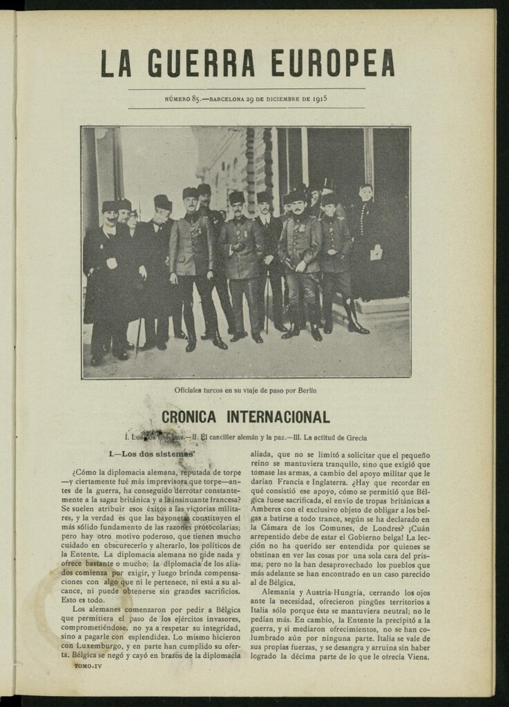 Miniatura de La Guerra Europea del 29 de diciembre de 1915, nº 85
