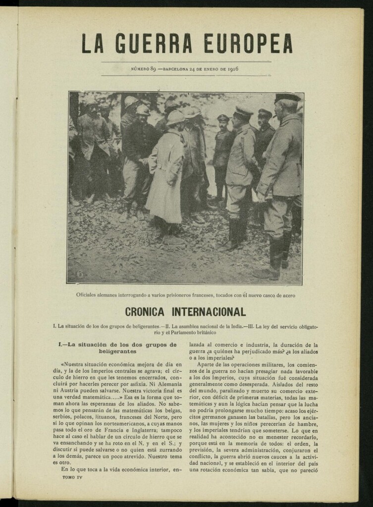 Miniatura de La Guerra Europea del 24 de enero de 1916, nº 89