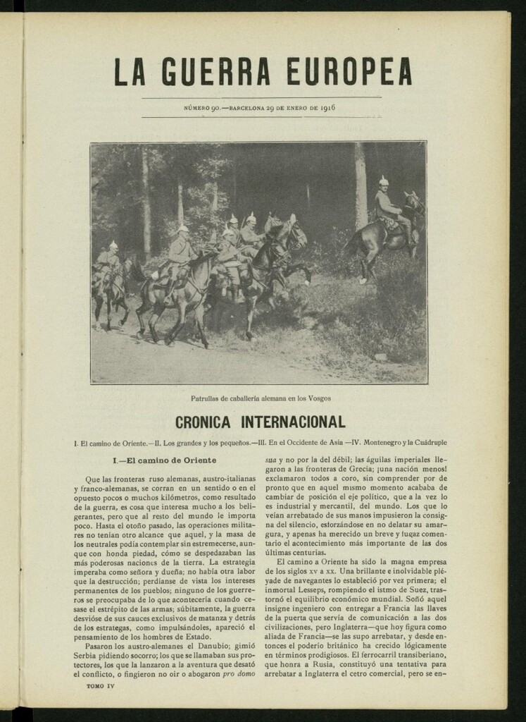 Miniatura de La Guerra Europea del 29 de enero de 1916, nº 90