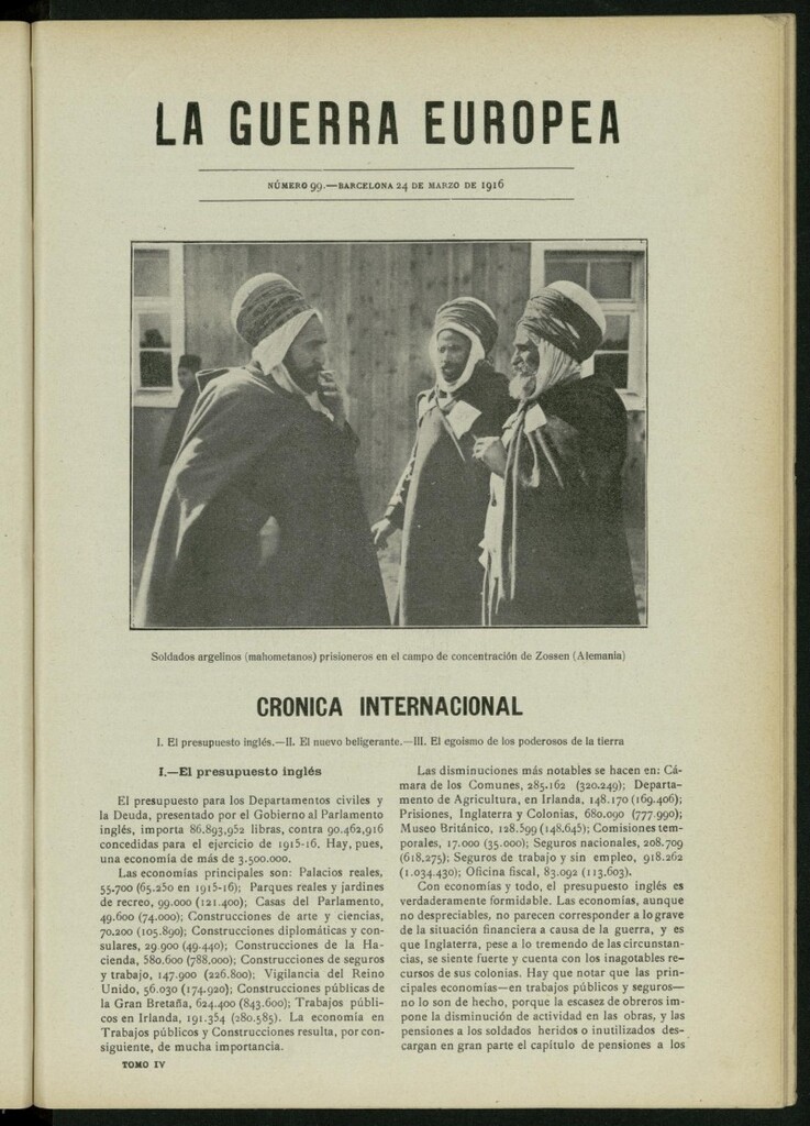 Miniatura de La Guerra Europea del 24 de marzo de 1916, nº 99