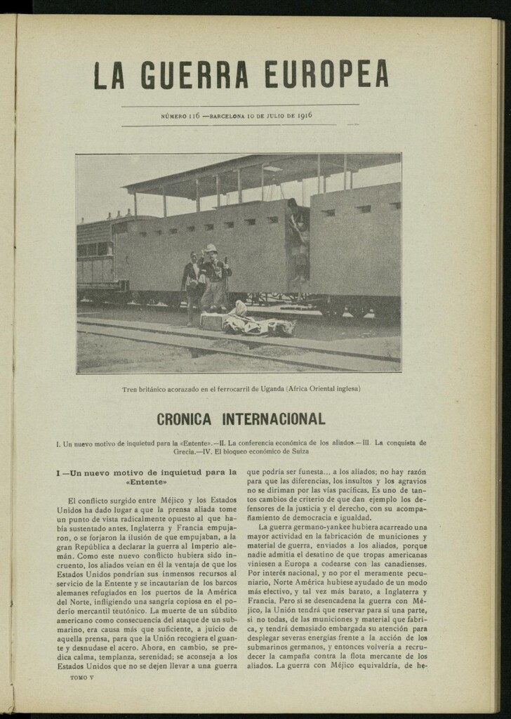 Miniatura de La Guerra Europea del 10 de julio de 1916, nº 116