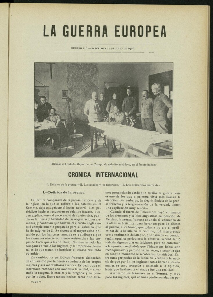 Miniatura de La Guerra Europea del 21 de julio de 1916, nº 118