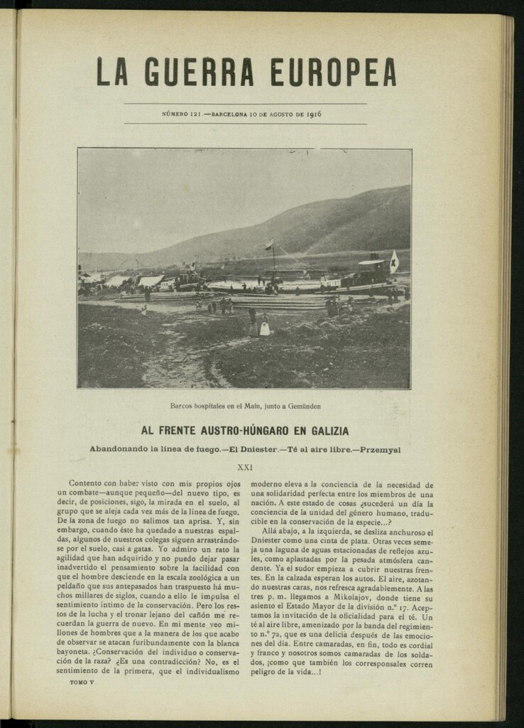 Miniatura de La Guerra Europea del 10 de agosto de 1916, nº 121
