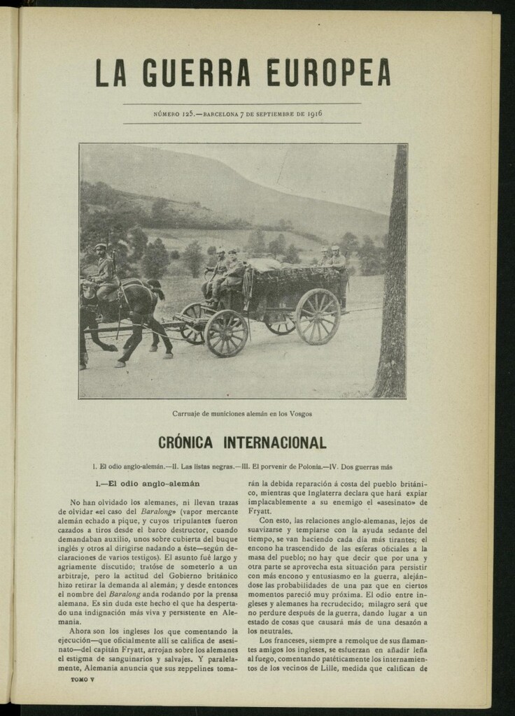 Miniatura de La Guerra Europea del 7 de septiembre de 1916, nº 125