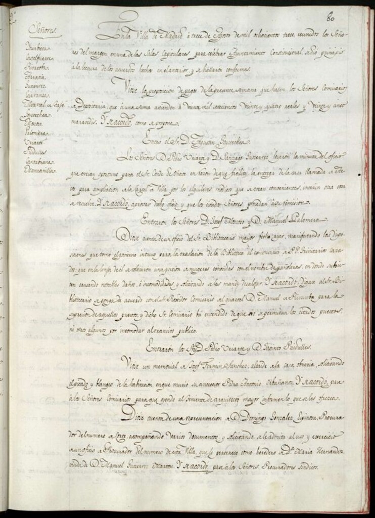 Miniatura de Libro de Acuerdos del Ayuntamiento de Madrid del 13 de Agosto de 1813