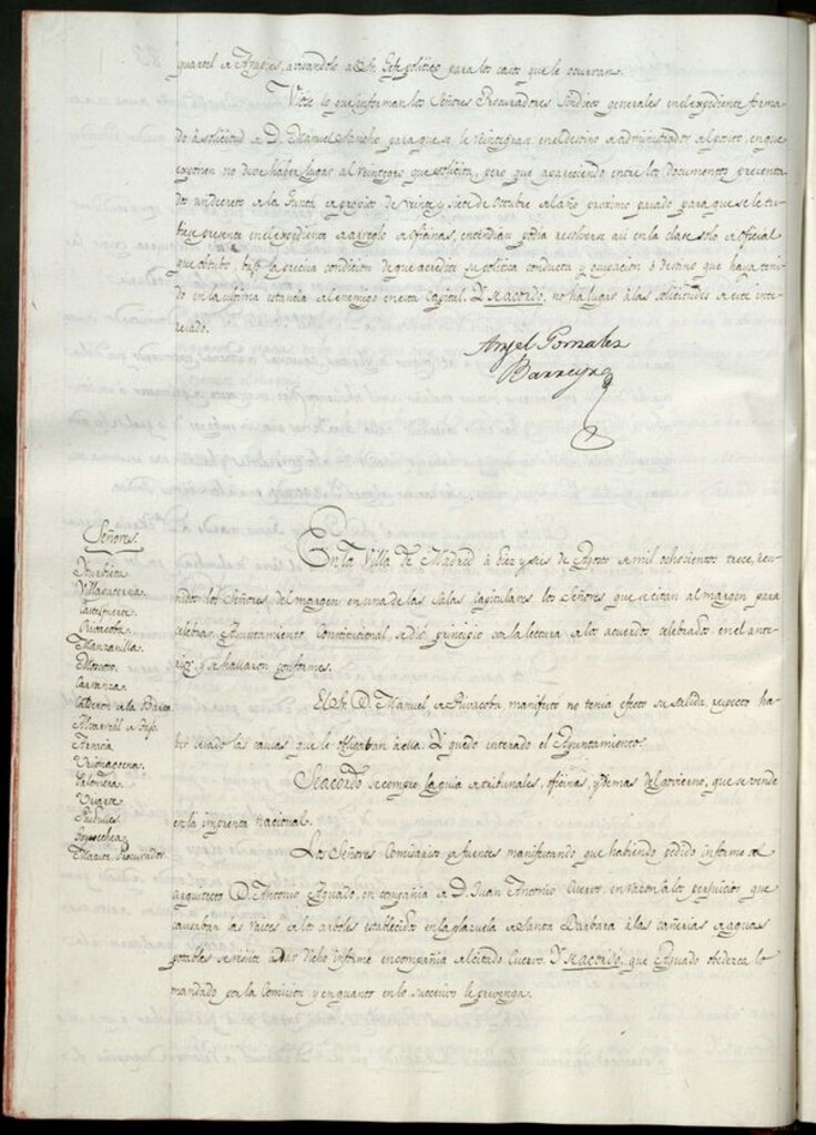 Miniatura de Libro de Acuerdos del Ayuntamiento de Madrid del 16 de Agosto de 1813