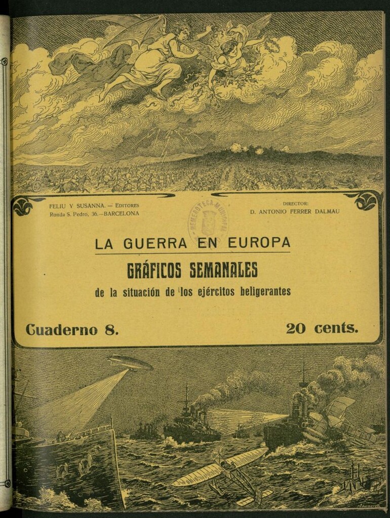 Miniatura de La Guerra Europea: gráficos semanales de la situación de los ejércitos beligerantes, nº 8
