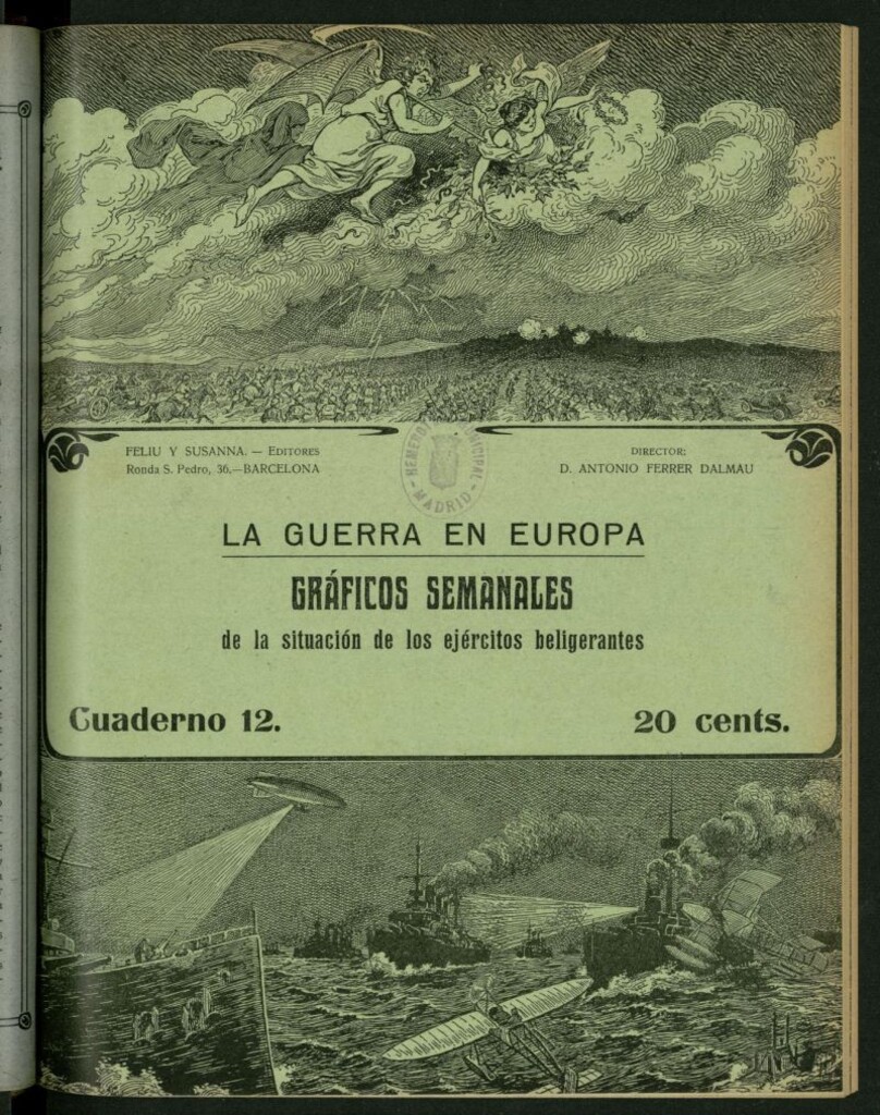 Miniatura de La Guerra Europea: gráficos semanales de la situación de los ejércitos beligerantes, nº 12