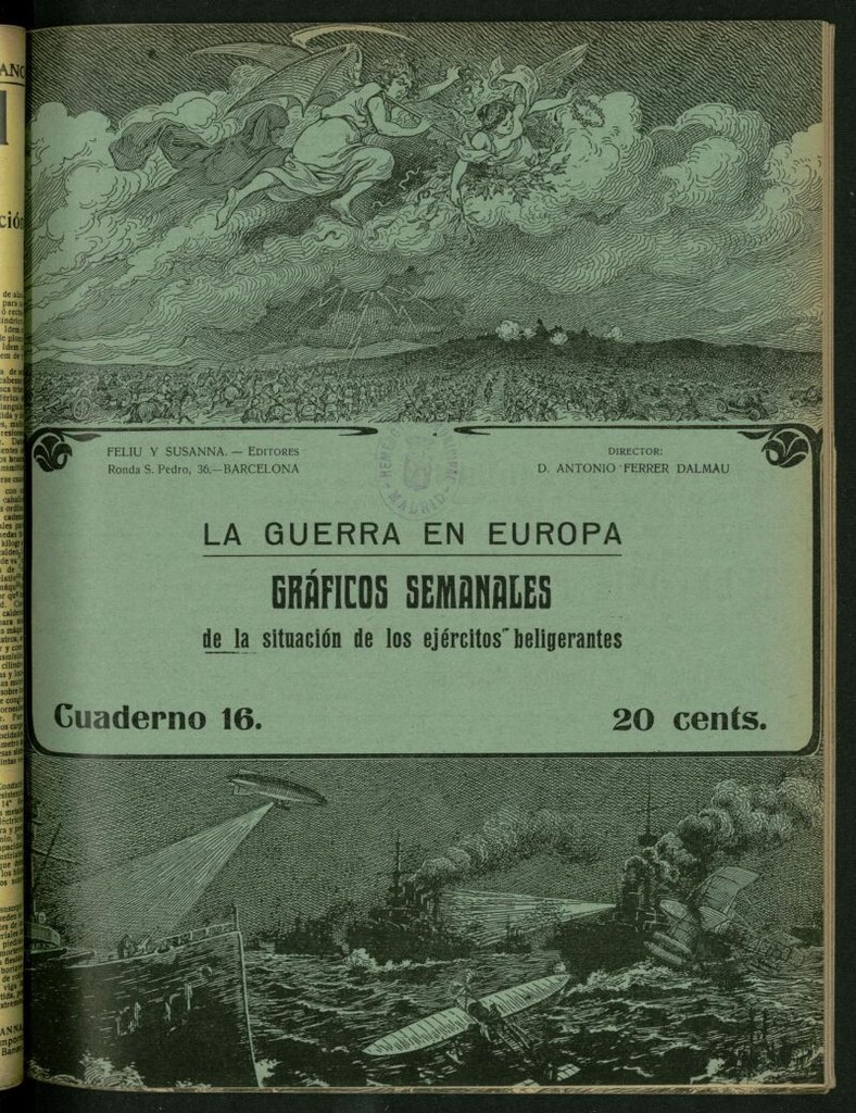 Miniatura de La Guerra Europea: gráficos semanales de la situación de los ejércitos beligerantes, nº 16