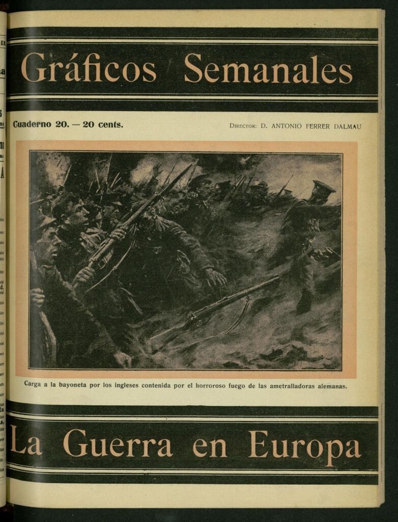 Miniatura de La Guerra Europea: gráficos semanales de la situación de los ejércitos beligerantes, nº 20