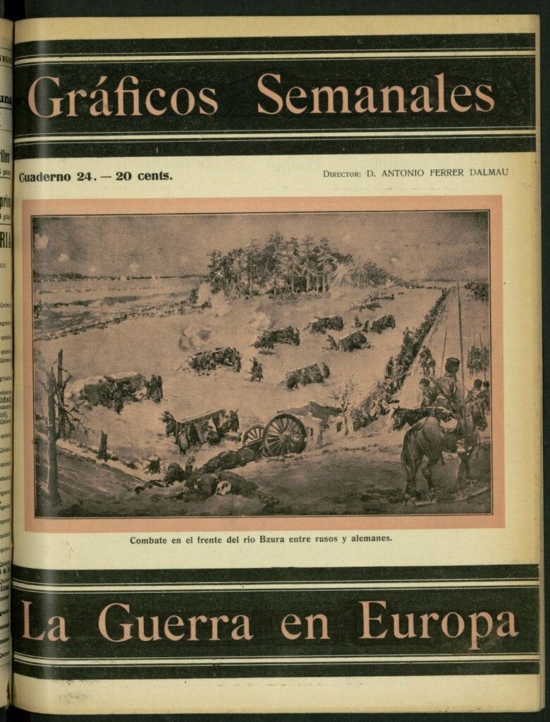 Miniatura de La Guerra Europea: gráficos semanales de la situación de los ejércitos beligerantes, nº 24