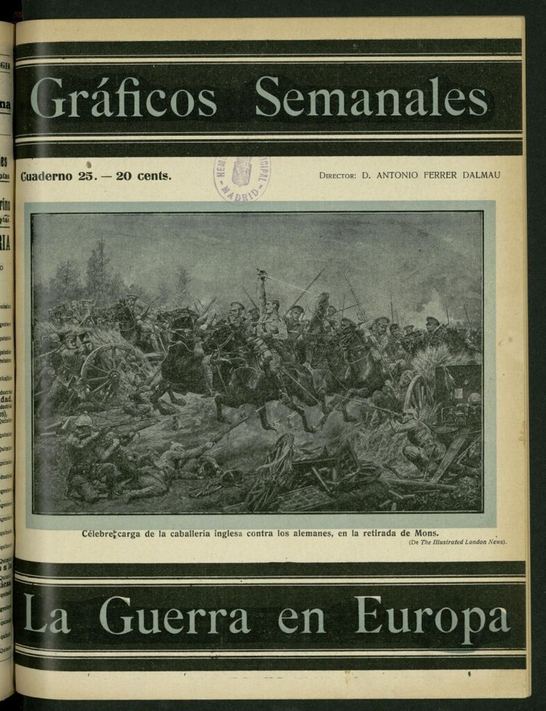 Miniatura de La Guerra Europea: gráficos semanales de la situación de los ejércitos beligerantes, nº 25