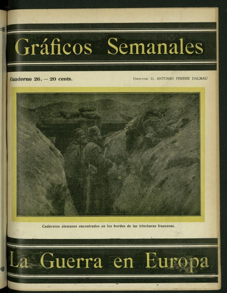 Miniatura de La Guerra Europea: gráficos semanales de la situación de los ejércitos beligerantes, nº 26
