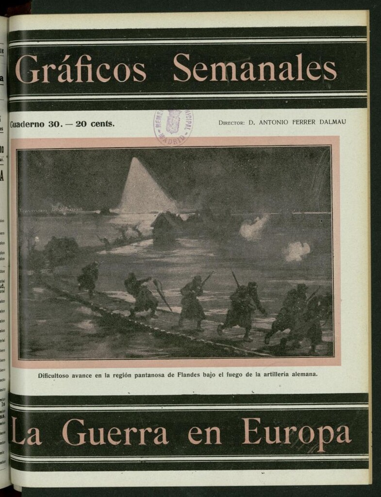 Miniatura de La Guerra Europea: gráficos semanales de la situación de los ejércitos beligerantes, nº 30