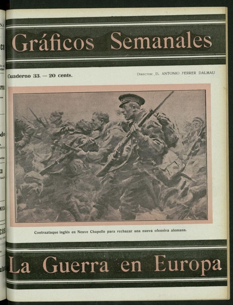 Miniatura de La Guerra Europea: gráficos semanales de la situación de los ejércitos beligerantes, nº 33