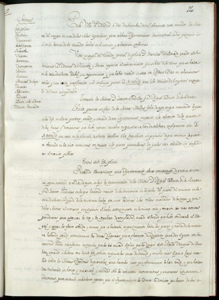 Miniatura de Libro de Acuerdos del Ayuntamiento de Madrid del 10 de septiembre de 1813